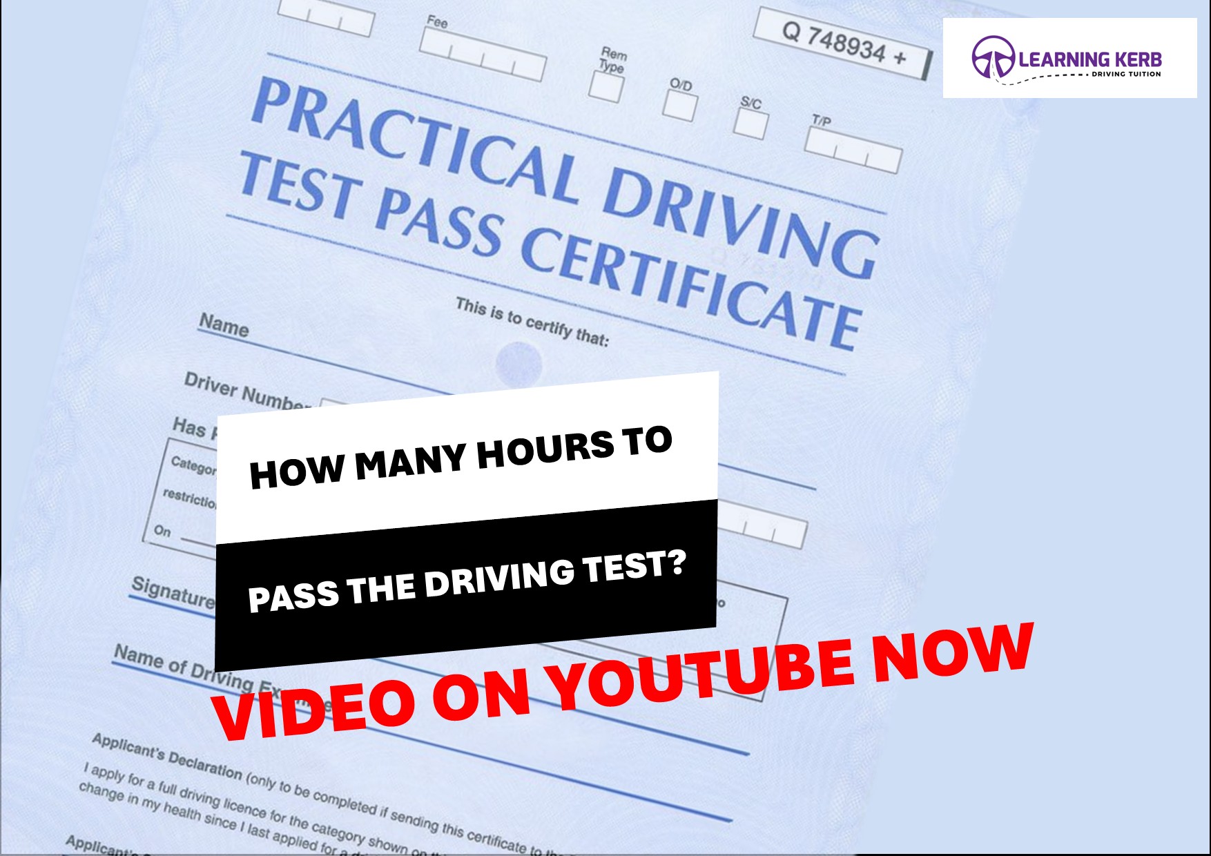 How many hours does it take to pass the driving test